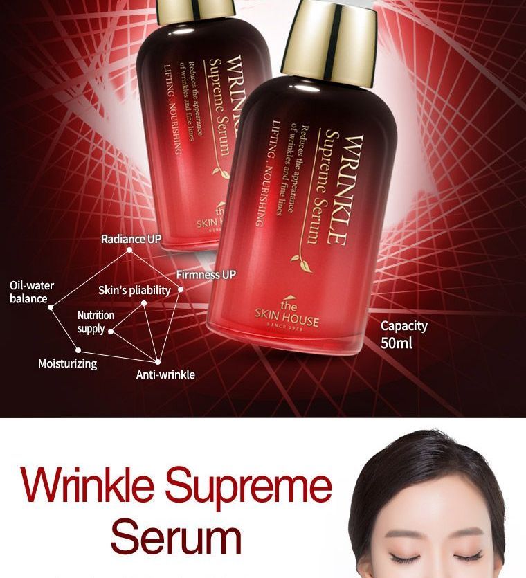 the SKIN HOUSE - Wrinkle Supreme Serum, 50ml, 148 g, 8809080822845