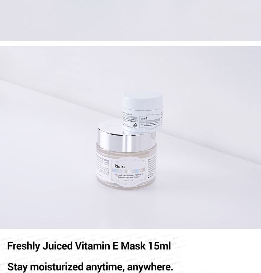 Dear, Klairs - Freshly Juiced Vitamin E Mask MINI, 15ml, 47 g, 8809572890468