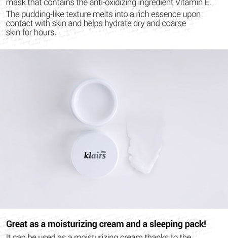 Dear, Klairs - Freshly Juiced Vitamin E Mask MINI, 15ml, 47 g, 8809572890468