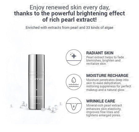 KLAVUU - White Pearlsation Facial Divine Pearl Serum 33ml, 33ml, 148 g, 8809482360136