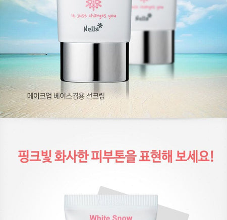 Nella - White Snow Brightening Fermented Tone-Up Sun Cream, 50g, 72 g, 8809588580377