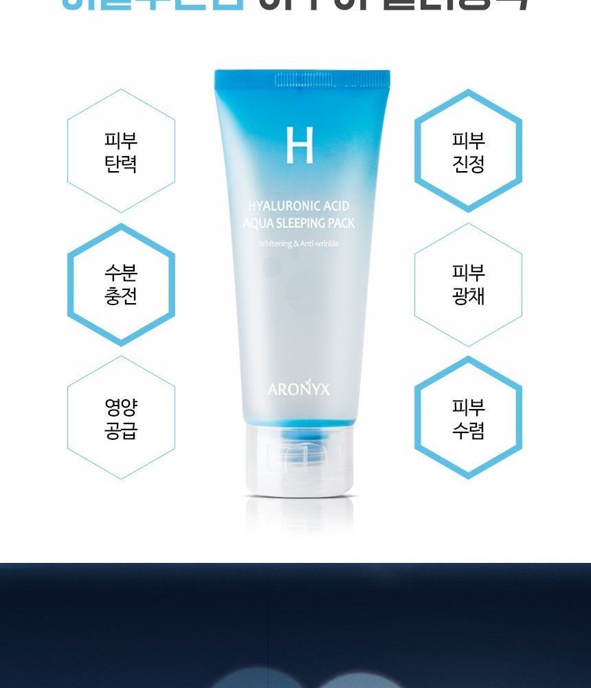 MediFlower - ARONYX Hyaluronic Acid Aqua Sleeping Pack, 100ml, 131 g, 8803348041115