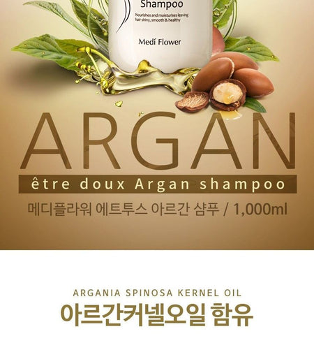 MediFlower - Etre Doux Argan Shampoo, 1000ml, 1104 g, 8803348042105