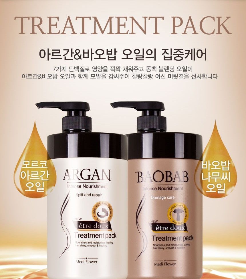 MediFlower - Etre Doux Baobab Treatment Pack, 1000ml, 1147 g, 8803348029724