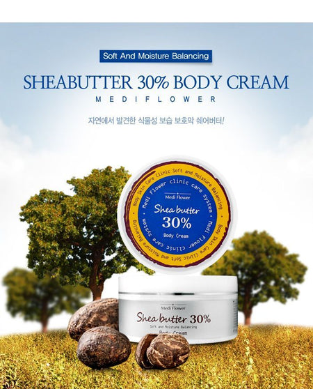 MediFlower - Shea Butter 30% Body Cream, 150g, 225 g, 8809339901536