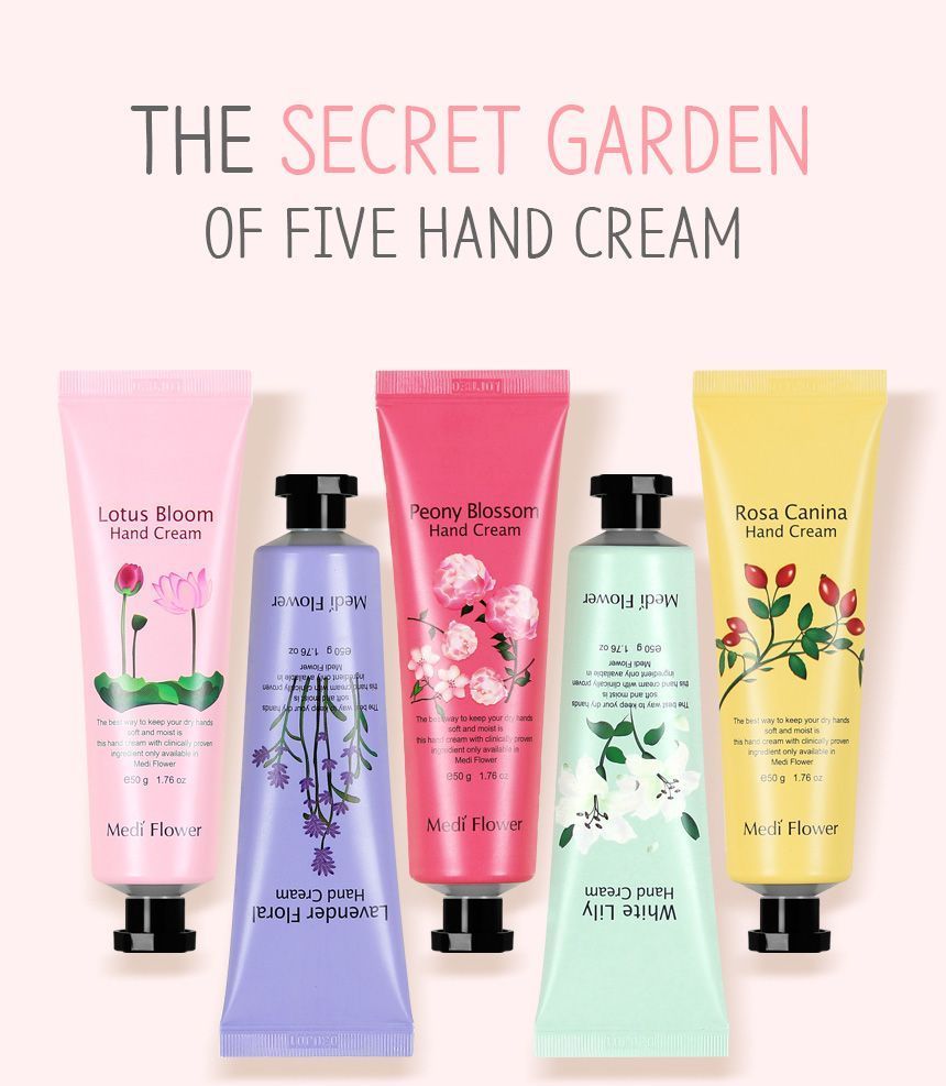MediFlower - The Secret Garden of Five Hand Cream Set, 5 pcs, 315 g, 8809116502895