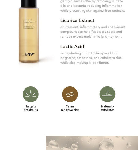 RNW - DER. PORE Reducing Toner, 260ml, 346 g, 8809635330337