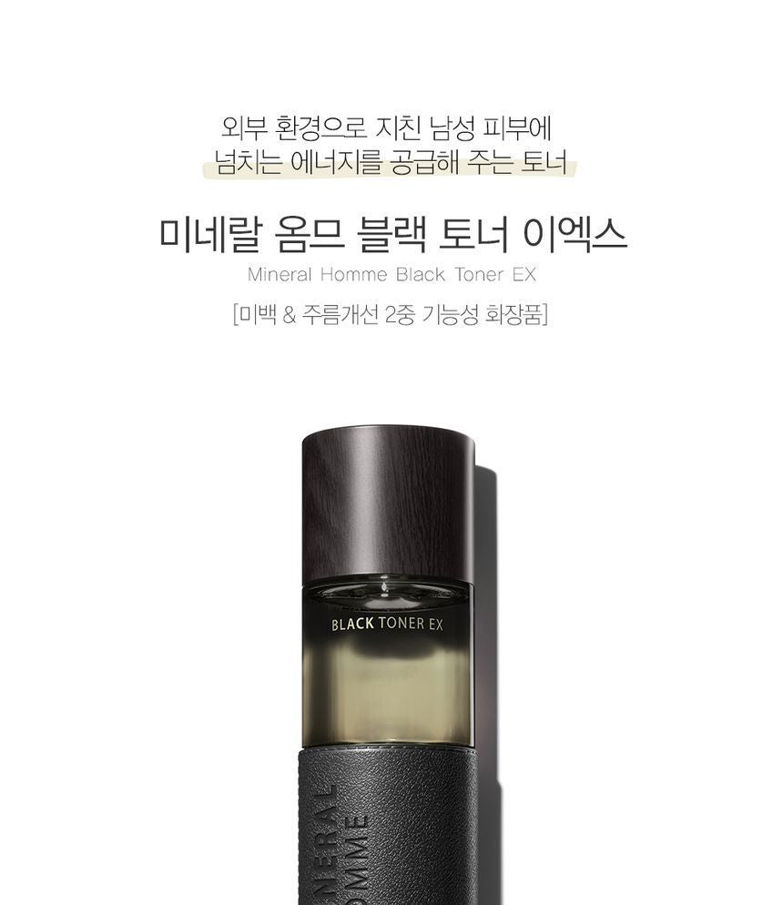 The Saem - Mineral Homme Black Toner EX, 130ml, 275 g, 8806164169285