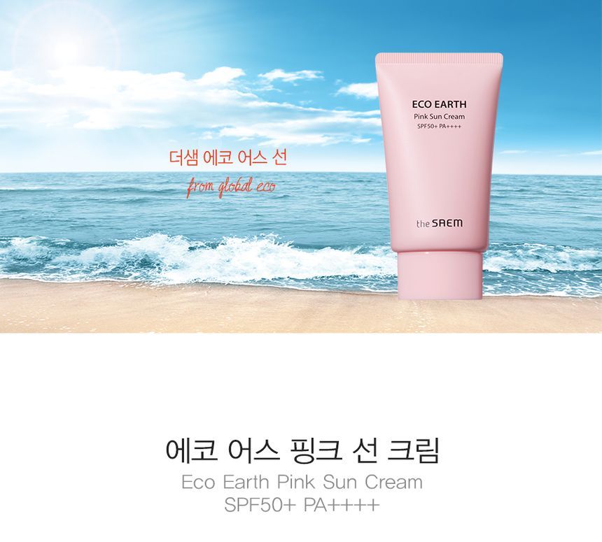 The Saem - Eco Earth Pink Sun Cream, 50g, 73 g, 8806164175743