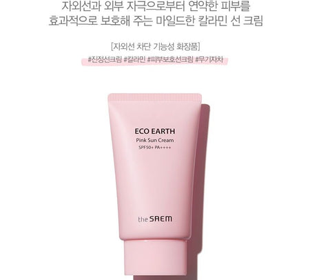 The Saem - Eco Earth Pink Sun Cream, 50g, 73 g, 8806164175743