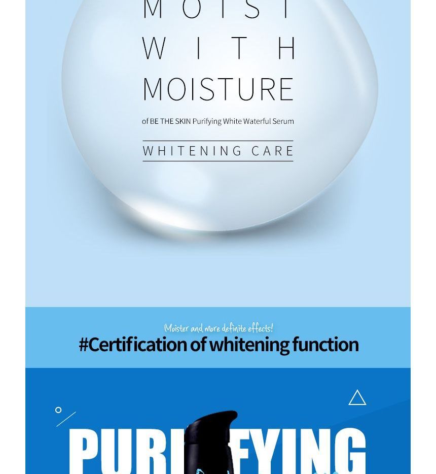 be the skin - Purifying White Waterful Serum, 50ml, 195 g, 8809076777685