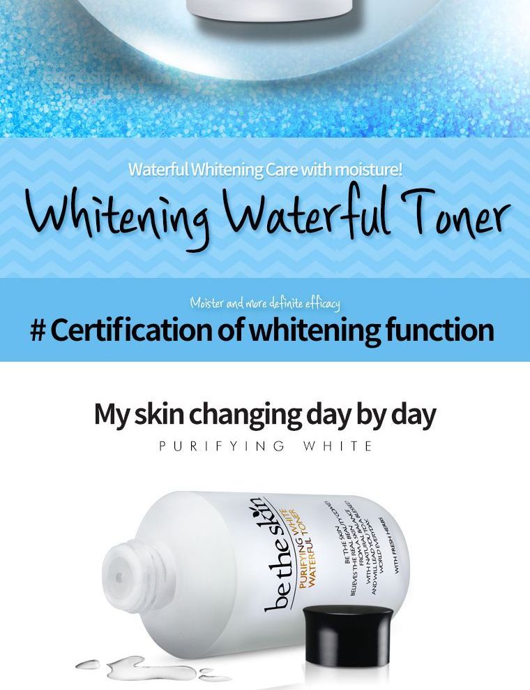 be the skin - Purifying White Waterful Toner, 150ml, 354 g, 8809076775155
