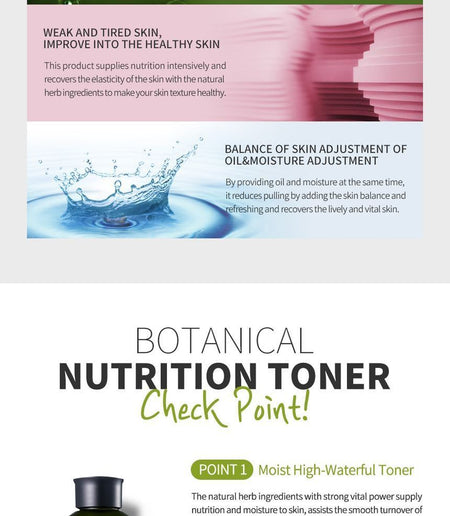 be the skin - Botanical Nutrition Toner, 150ml, 354 g, 8809076777784