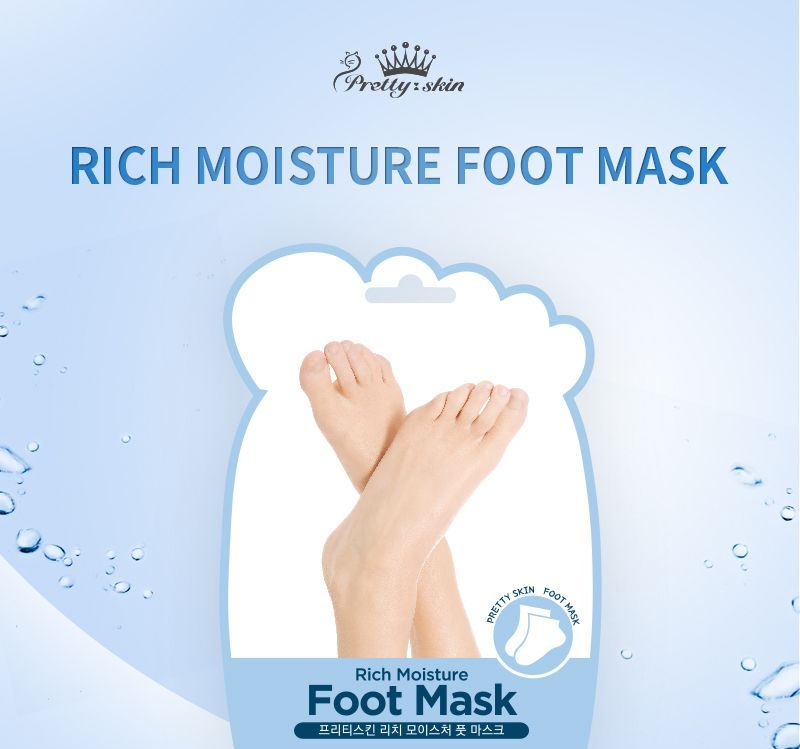 Pretty skin - Rich Moisture Foot Mask, 16ml x 1 pair, 30 g, 8809273163618