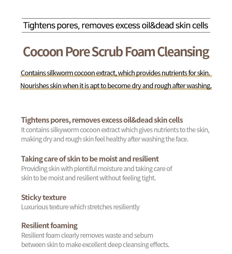 Pretty skin - Cocoon Scrub Foam, 150ml, 168 g, 8803348037842