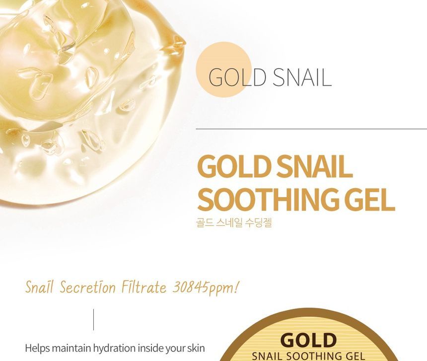Pretty skin - Gold Snail Soothing Gel, 300ml, 600 g, 8809733210012