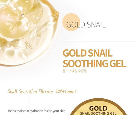 Pretty skin - Gold Snail Soothing Gel, 300ml, 600 g, 8809733210012
