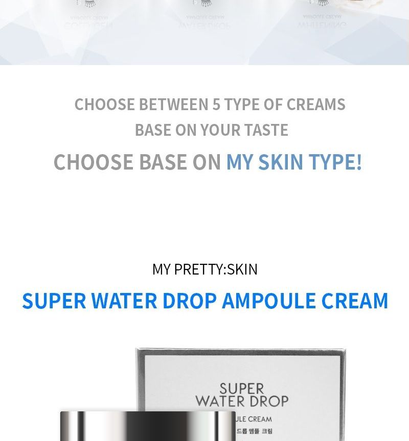 Pretty skin - Super Water Drop Ampoule Cream, 50ml, 122 g, 8809733210821