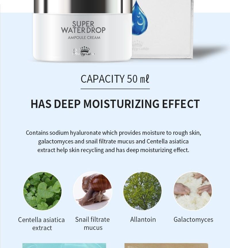 Pretty skin - Super Water Drop Ampoule Cream, 50ml, 122 g, 8809733210821