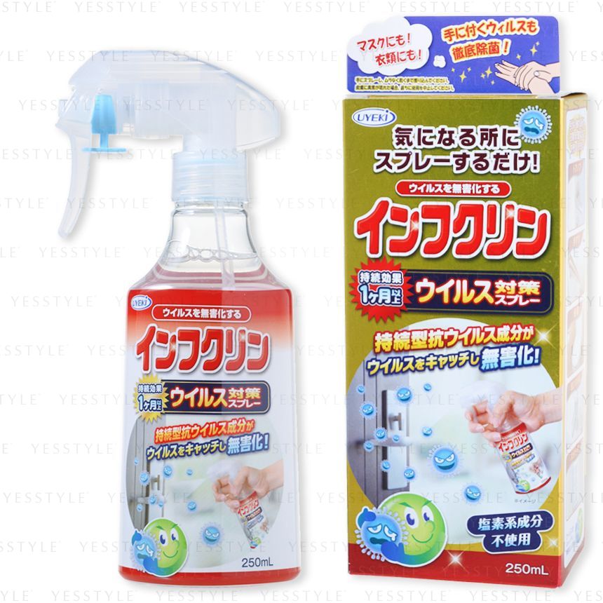 UYEKI - InfClin Anti-virus Spray, 250ml, 335 g, 4968909007772