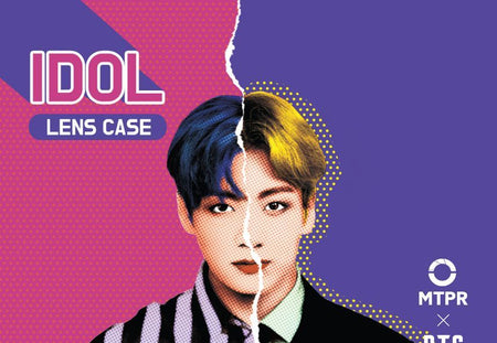 MTPR - BTS Jung Kook Face Illustration Contact Lens Case, 1 pc, 60 g, Lens Case