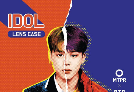 MTPR - BTS Jimin Face Illustration Contact Lens Case, 1 pc, 60 g, Lens Case