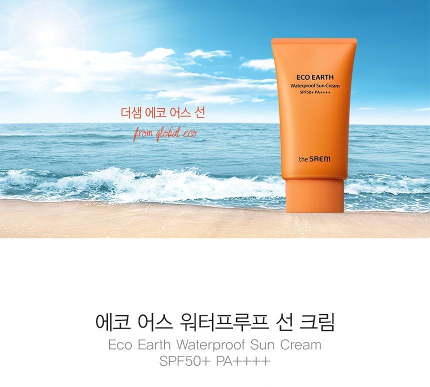 The Saem - Eco Earth Waterproof Sun Cream, 50g, 76 g, 8806164171974