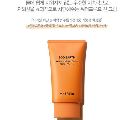 The Saem - Eco Earth Waterproof Sun Cream, 50g, 76 g, 8806164171974