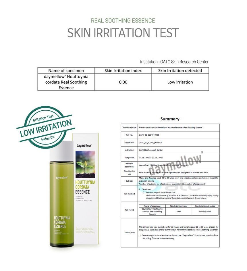 daymellow - Houttuynia Cordata Real Soothing Essence, 150ml, 238 g, 8809608730751