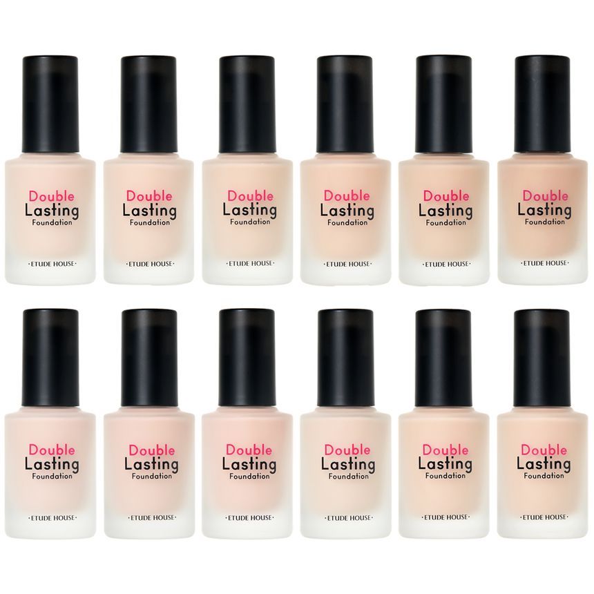 ETUDE - Double Lasting Foundation NEW - 12 Colors, #P03 Light Vanilla, 134 g, 8809667983815