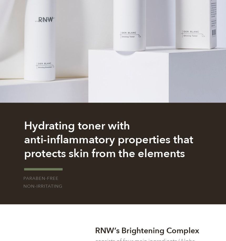 RNW - DER. BLANC Shining Toner, 125ml, 241 g, 8809635330047