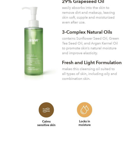 RNW - DER. CLEAR Purifying Cleansing Oil, 200ml, 261 g, 8809635330351