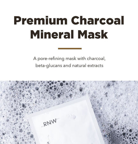 RNW - Premium Charcoal Mineral Mask Set, 27g x 10 pcs, 600 g, 8809635330276