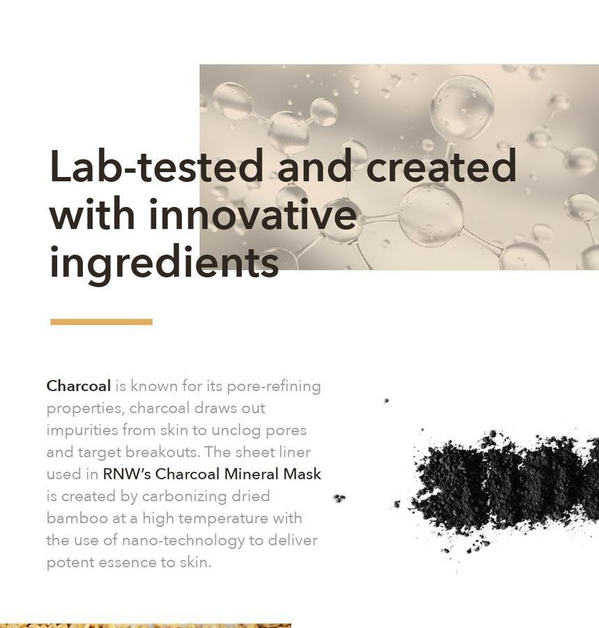RNW - Premium Charcoal Mineral Mask Set, 27g x 10 pcs, 600 g, 8809635330276