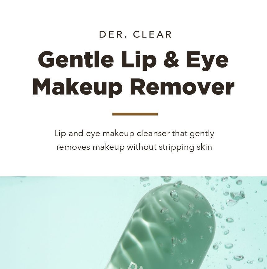 RNW - DER. CLEAR Gentle Lip & Eye Makeup Remover, 120ml, 180 g, 8809635330306