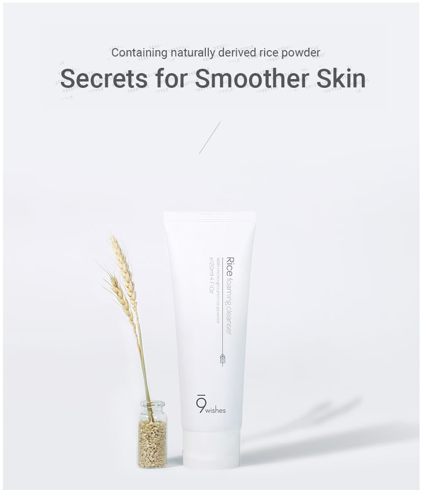 9wishes - Rice Foaming Cleanser, 120ml, 152 g, 8809429954411