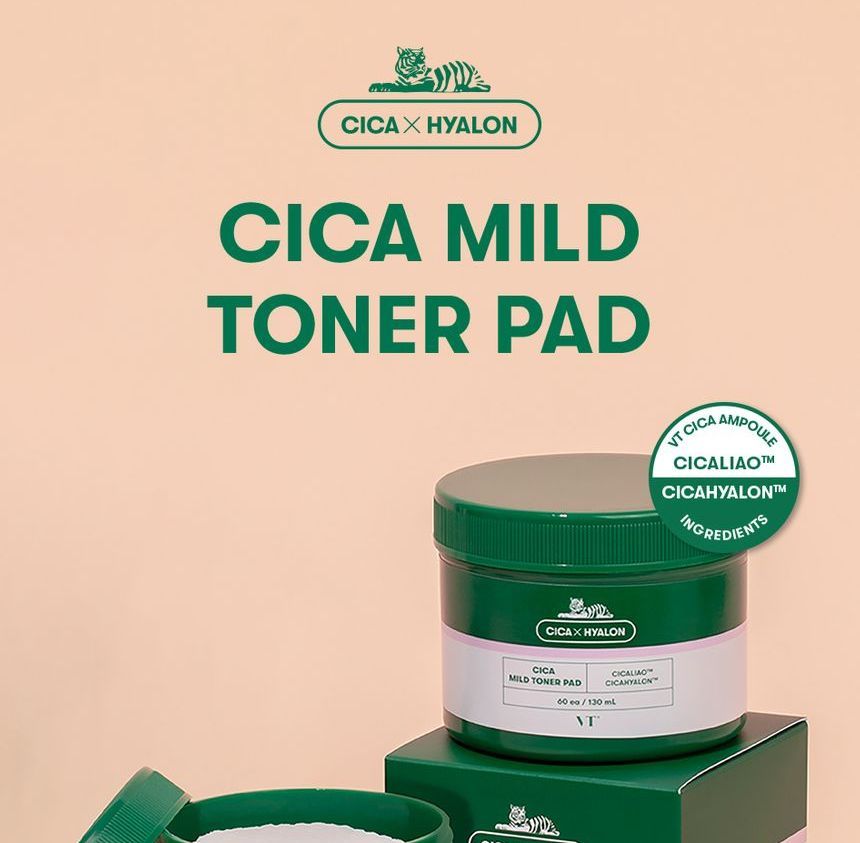 VT - Cica Mild Toner Pad, 60 pcs, 247 g, 8809695670640