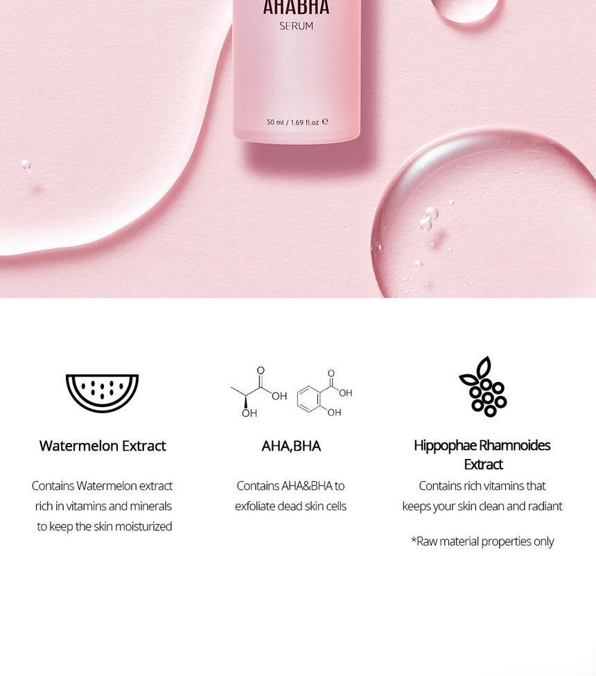 Nacific - Pink AHA BHA Serum, 50ml, 115 g, 8809517461920