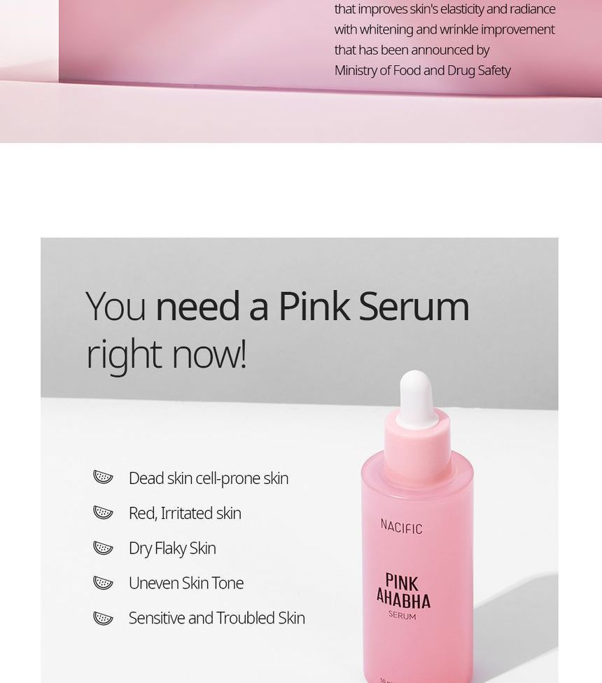 Nacific - Pink AHA BHA Serum, 50ml, 115 g, 8809517461920