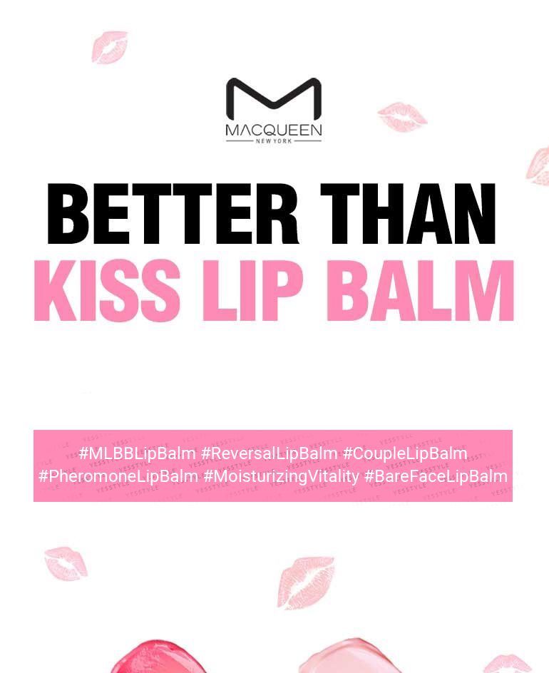 MACQUEEN - Better Than Kiss Lip Balm For Women, 3.5g, 19 g, 8809432014386