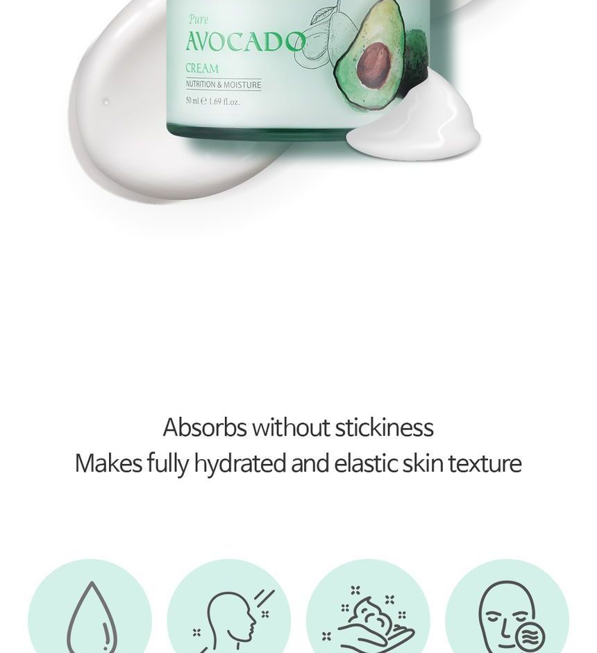 esfolio - Pure Avocado Cream, 50ml, 103 g, 8809589391682