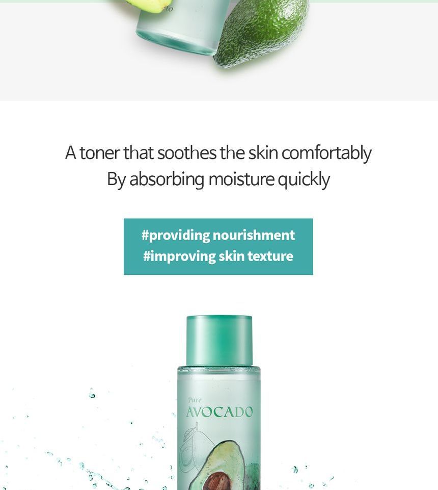 esfolio - Pure Avocado Toner, 160ml, 217 g, 8809386886404