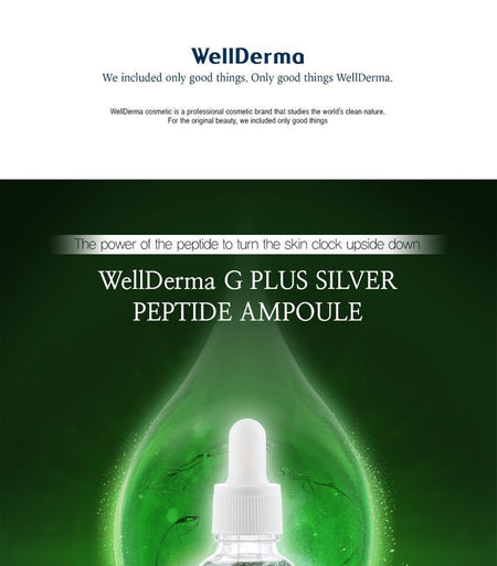 WellDerma - G Plus Silver Peptide Ampoule, 30ml, 92 g, 8809502181840