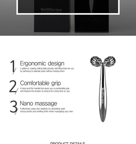 WellDerma - Face Lifting Dark Silver Roller, 1 pc, 274 g, 8809502181086