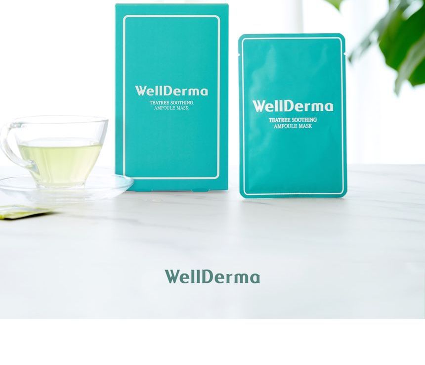 WellDerma - TeaTree Soothing Ampoule Mask Set, 25ml x 10 pcs, 479 g, 8809502180775