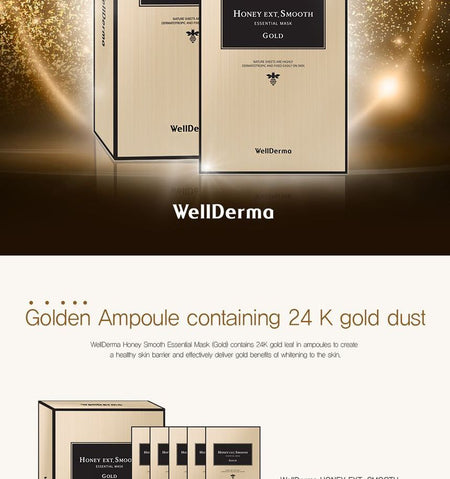 WellDerma - Honey Ext. Smooth Essential Mask Set, 25ml x 10 pcs, 331 g, 8809502181437