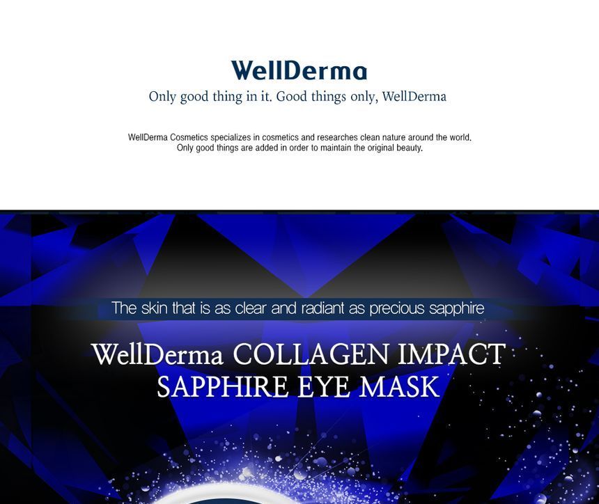WellDerma - Collagen Impact Sapphire Eye Mask, 60 pcs, 178 g, 8809502181413