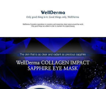 WellDerma - Collagen Impact Sapphire Eye Mask, 60 pcs, 178 g, 8809502181413
