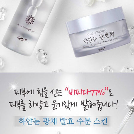 Nella - Oneday Whitener White Snow Fermented Water Skin, 150ml, 380 g, 8809588580001