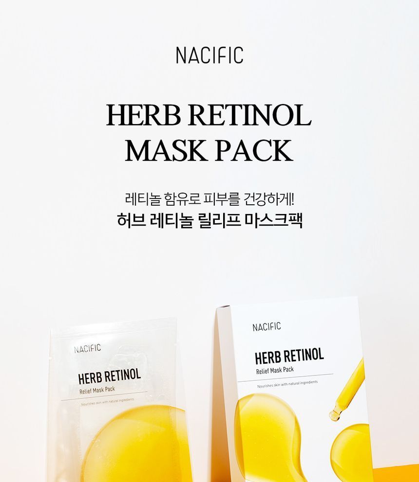 Nacific - Herb Retinol Relief Mask Pack Set, 1 set, 390 g, 8809517462040